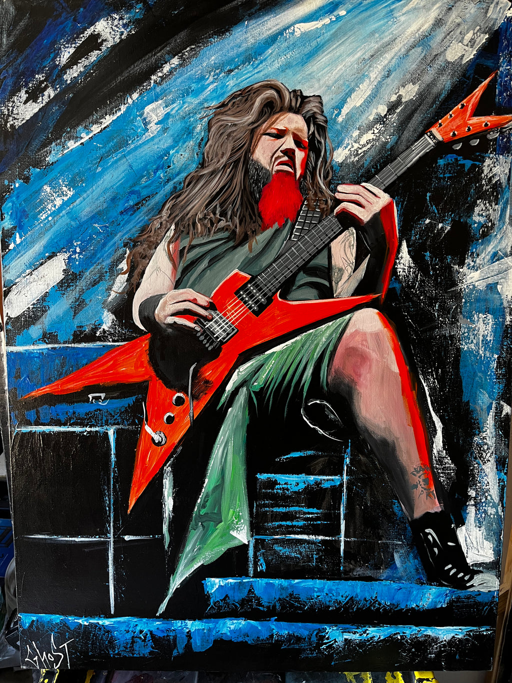 "Dime" acrylic painting