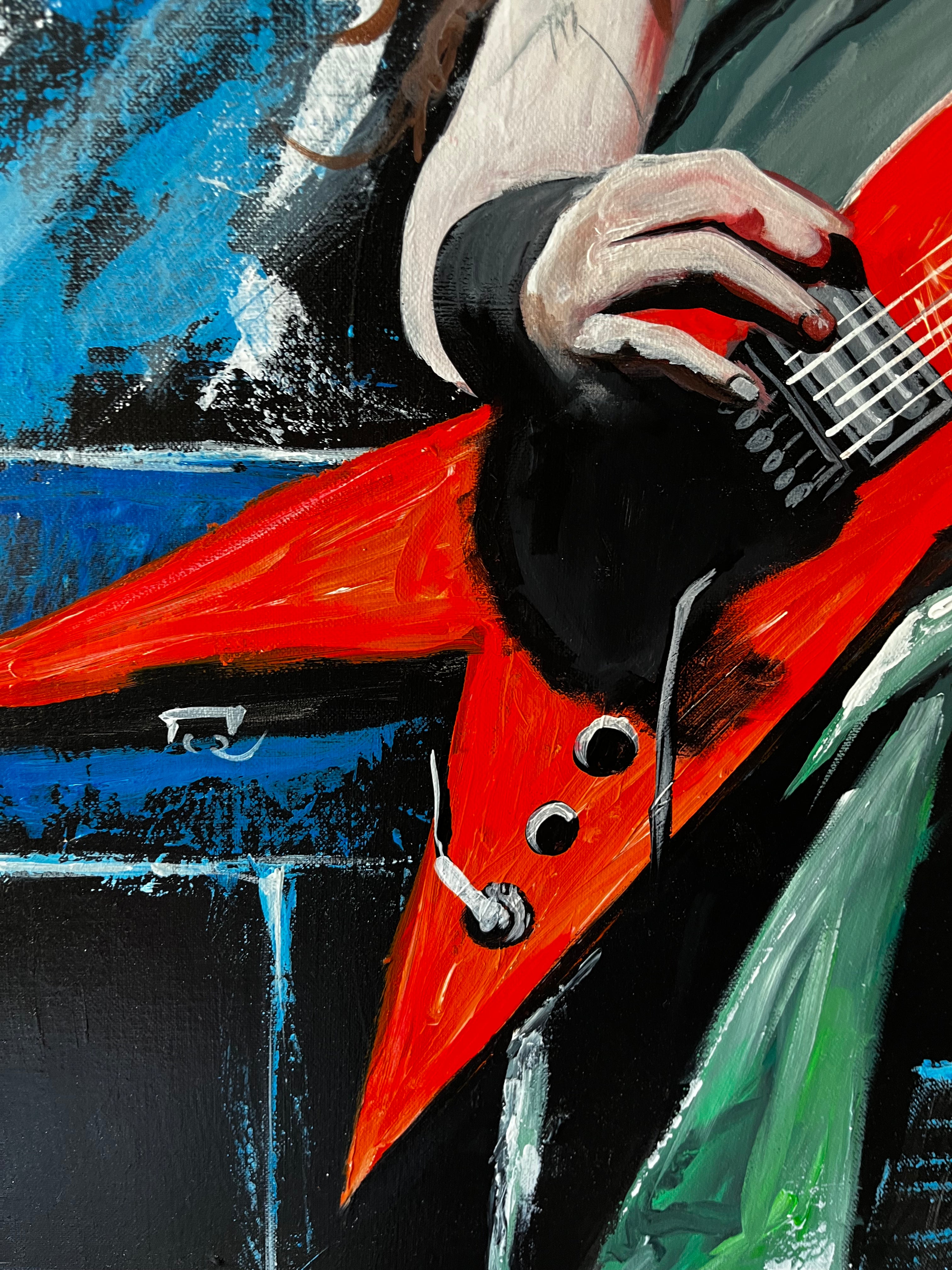 "Dime" acrylic painting