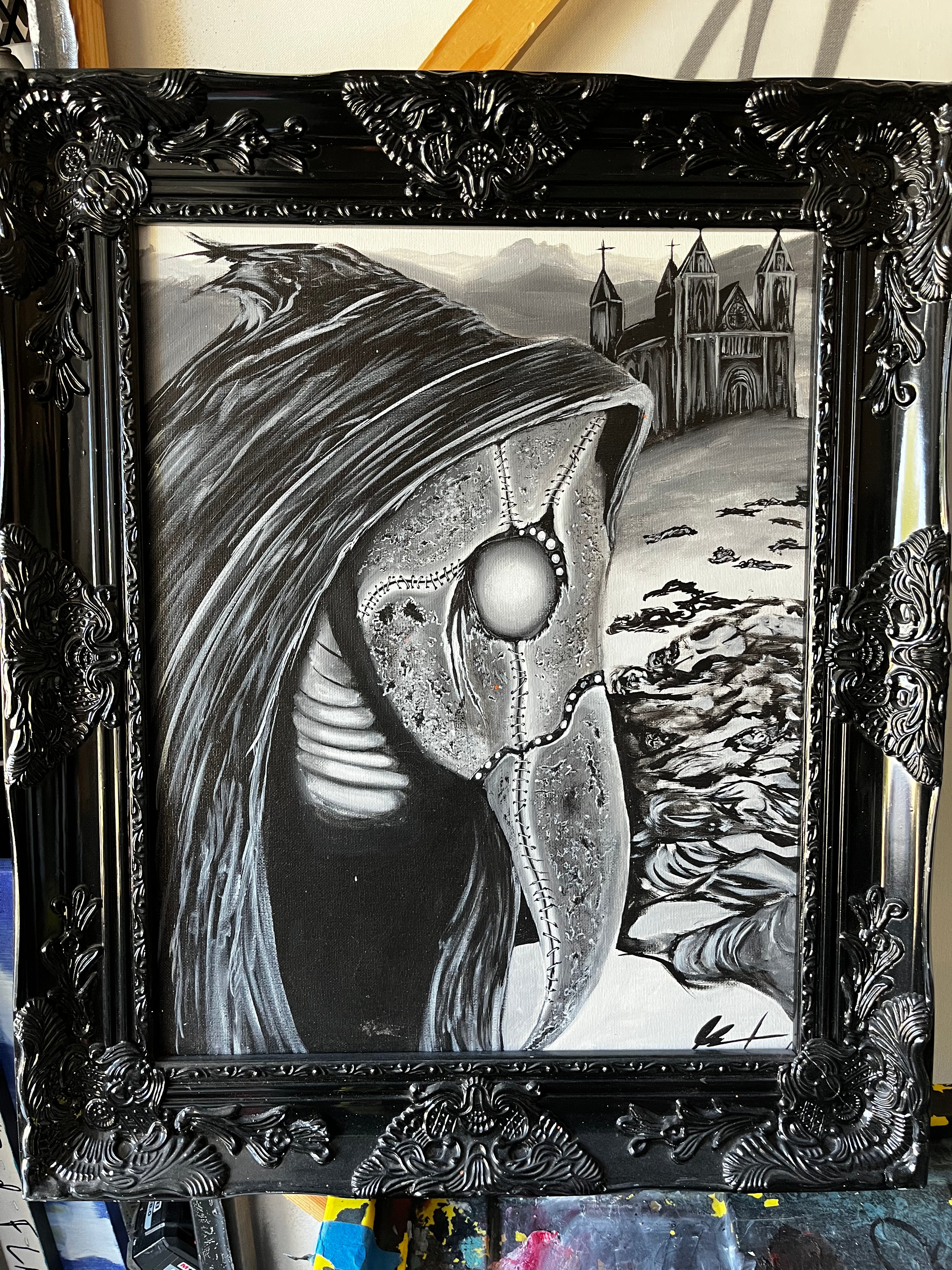 plague doctor painting