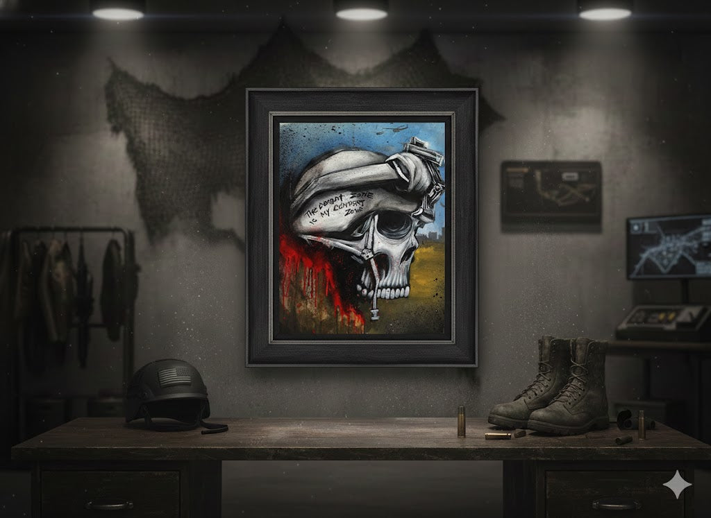 The Combat Zone Is My Comfort Zone painting